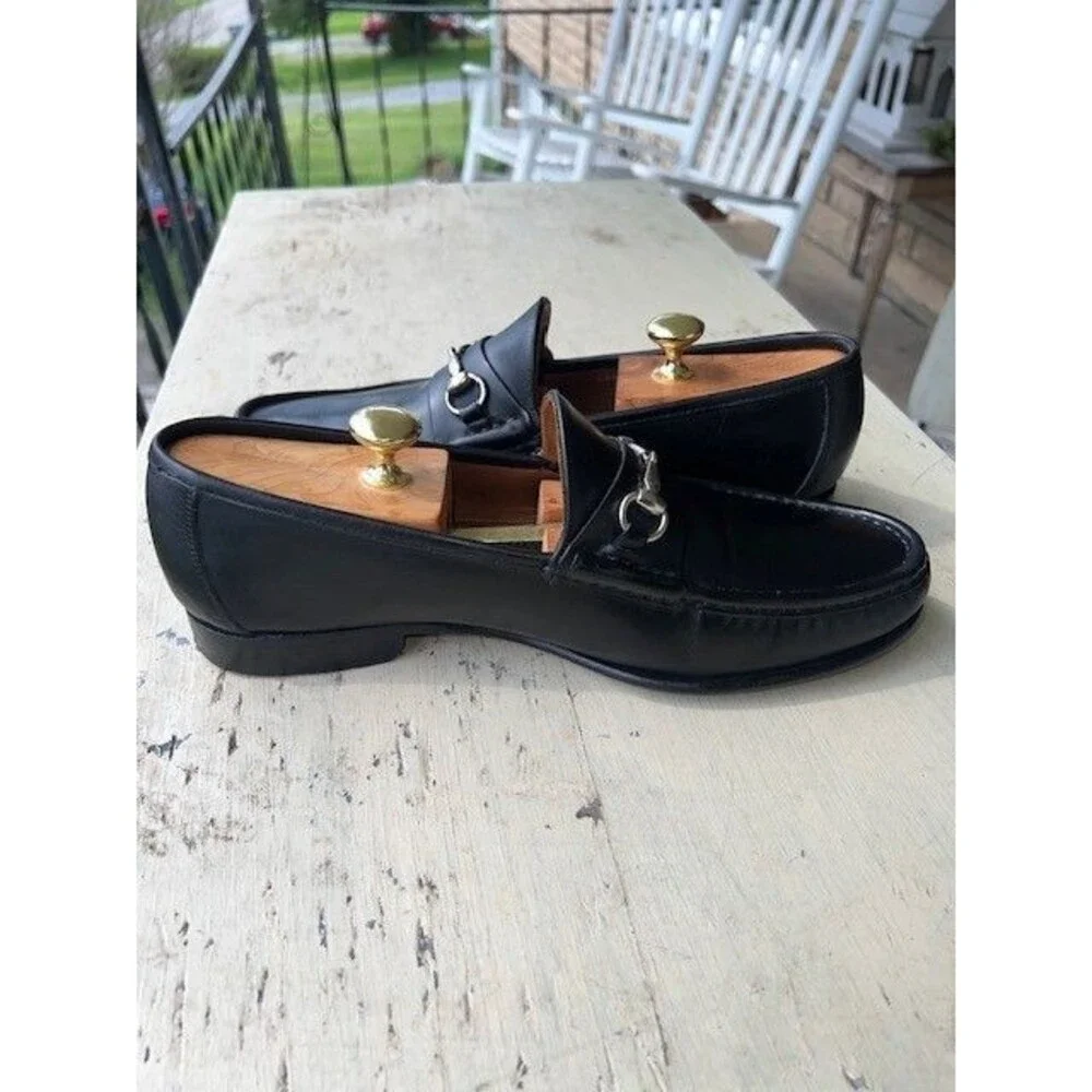 Allen Edmonds VERONA Italian Leather Dress Loafers 11EEE Black Horsebit XCLT